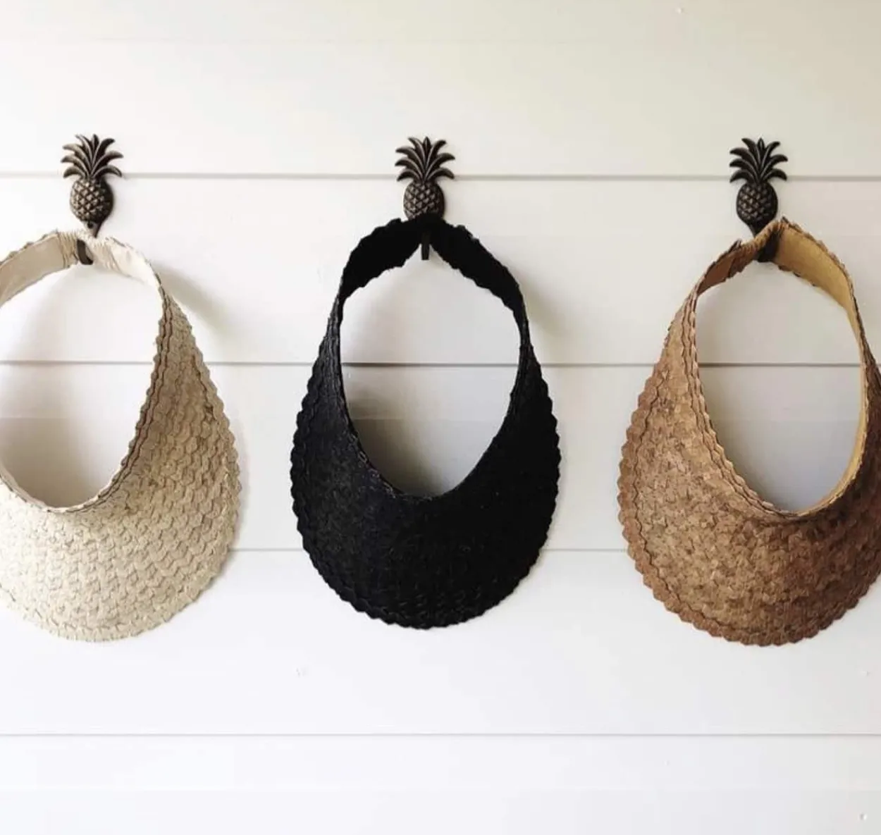 Adult Rattan Visor - Black