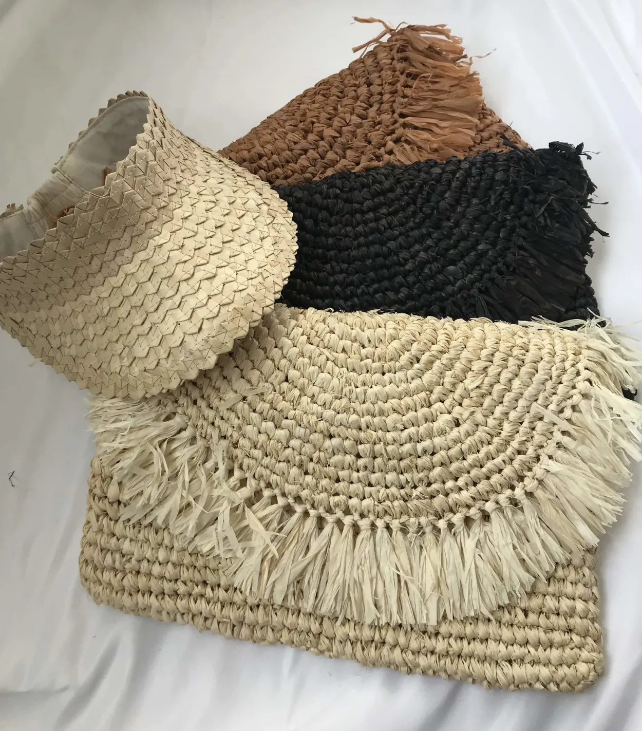 Adult Rattan Visor - Cream