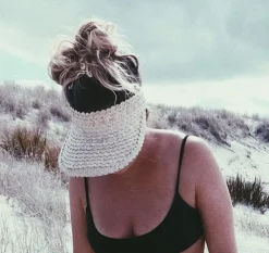 Adult Rattan Visor - Cream