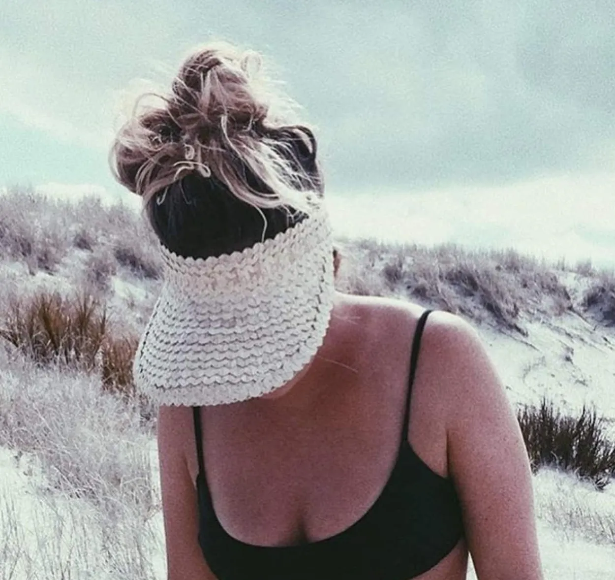 Adult Rattan Visor - Cream