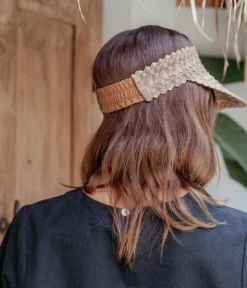 Adult Rattan Visor - Tan