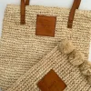 BONITA - Raffia palm clutch