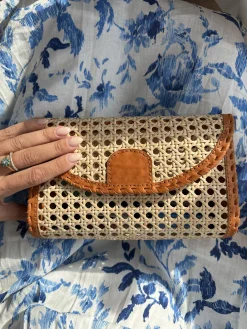 Bonita's Bali Rattan Crossbody Bag & Clutch