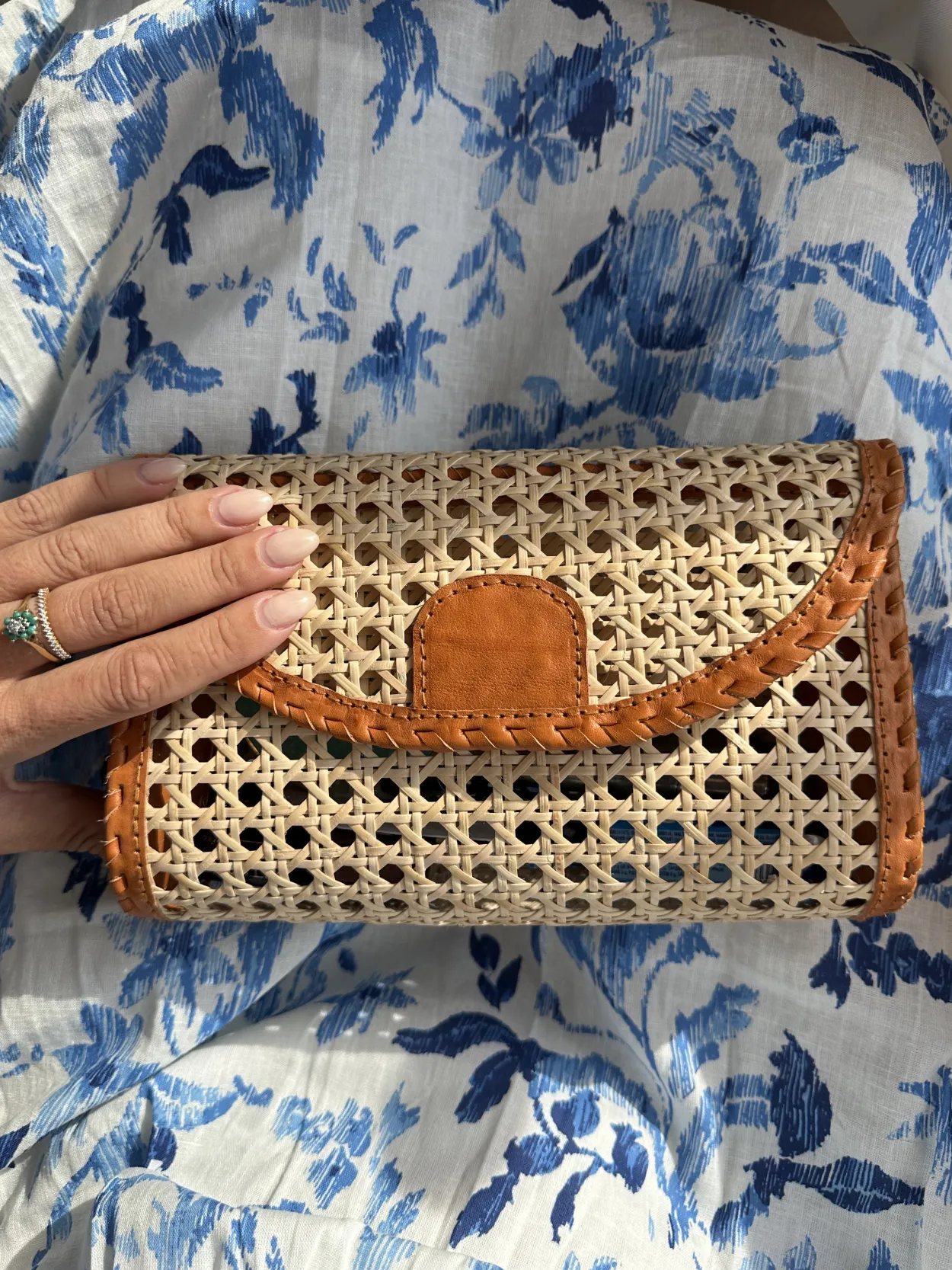 Bonita's Bali Rattan Crossbody Bag & Clutch