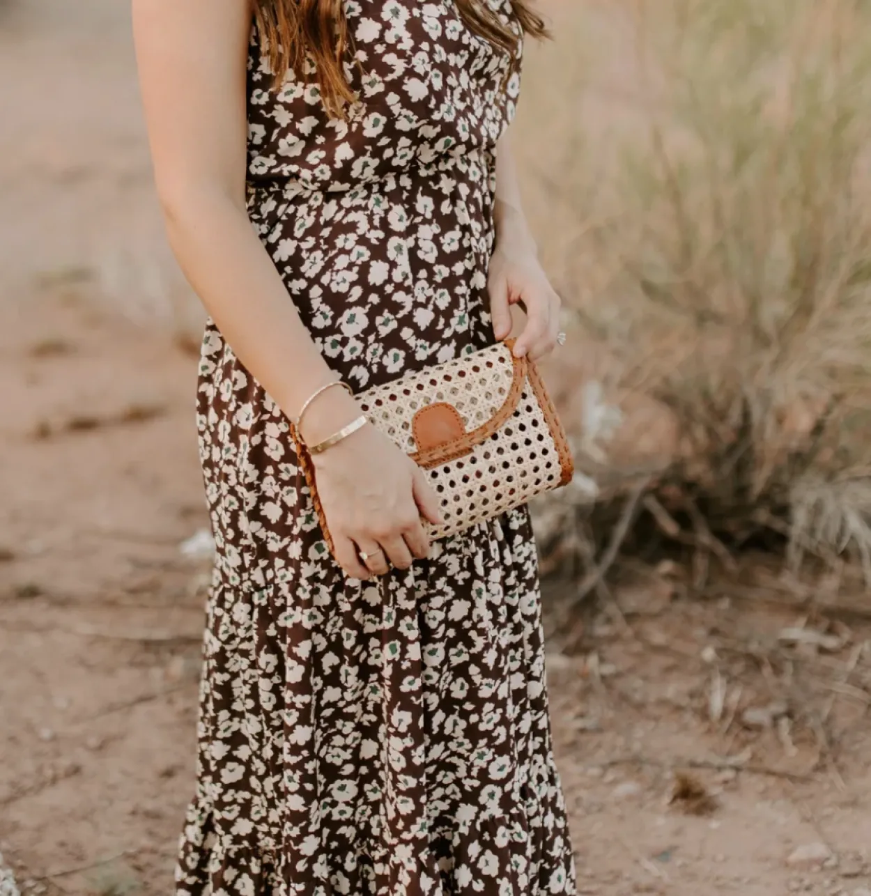 Bonita's Bali Rattan Crossbody Bag & Clutch