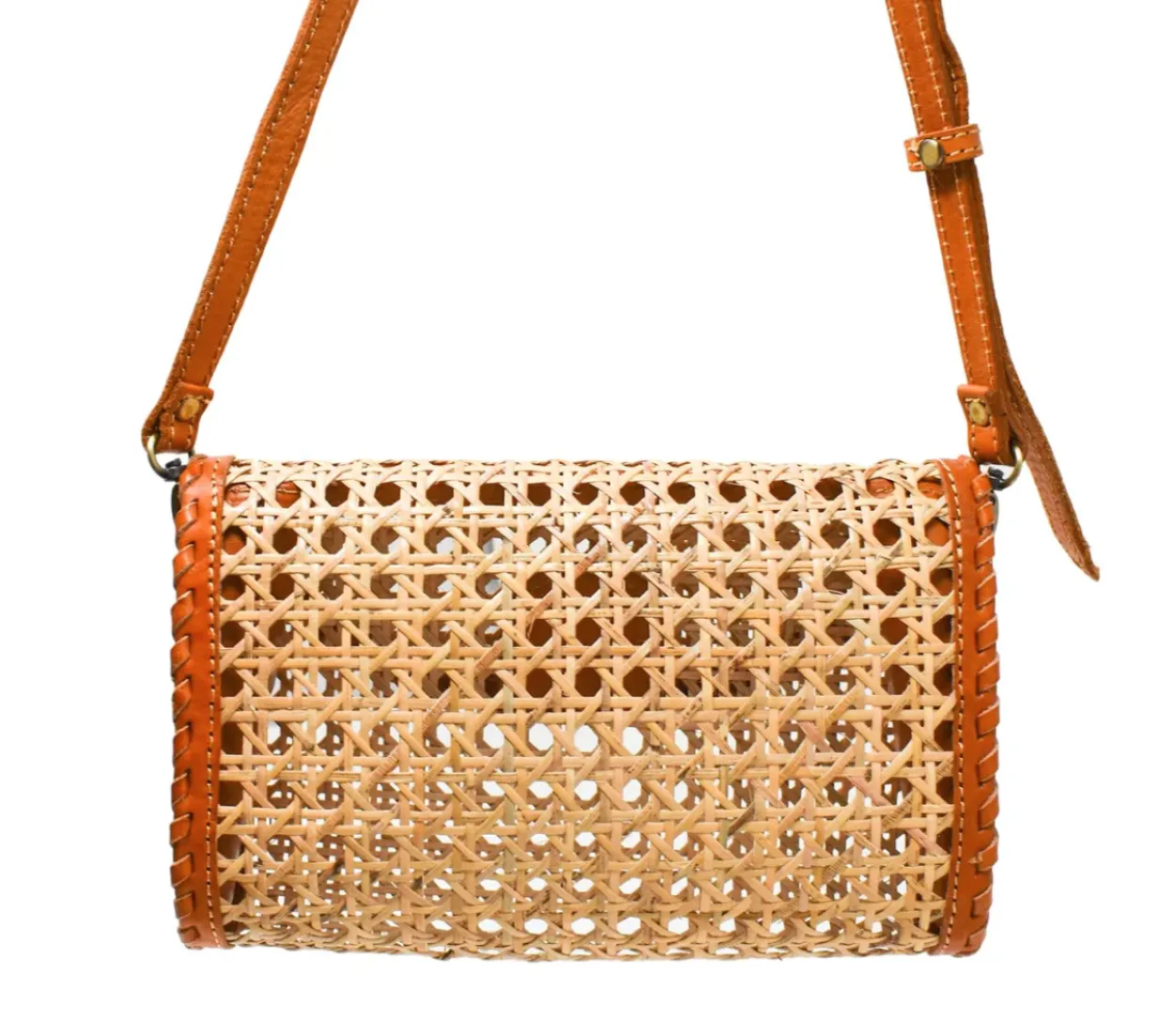 Bonita's Bali Rattan Crossbody Bag & Clutch