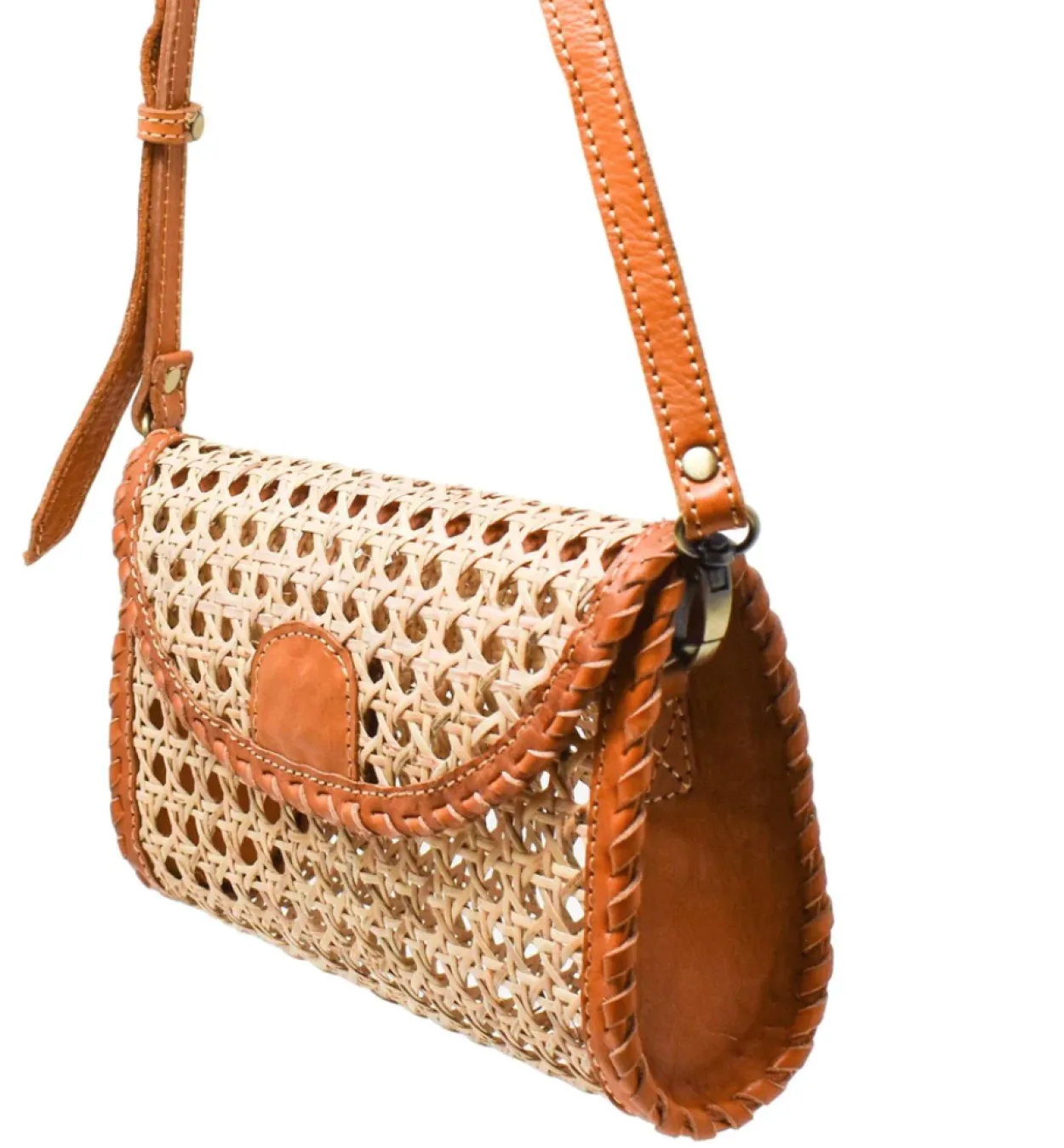 Bonita's Bali Rattan Crossbody Bag & Clutch