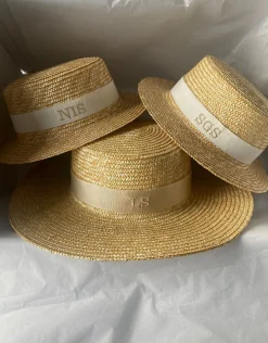 Bonita's Classic Boater - Cream
