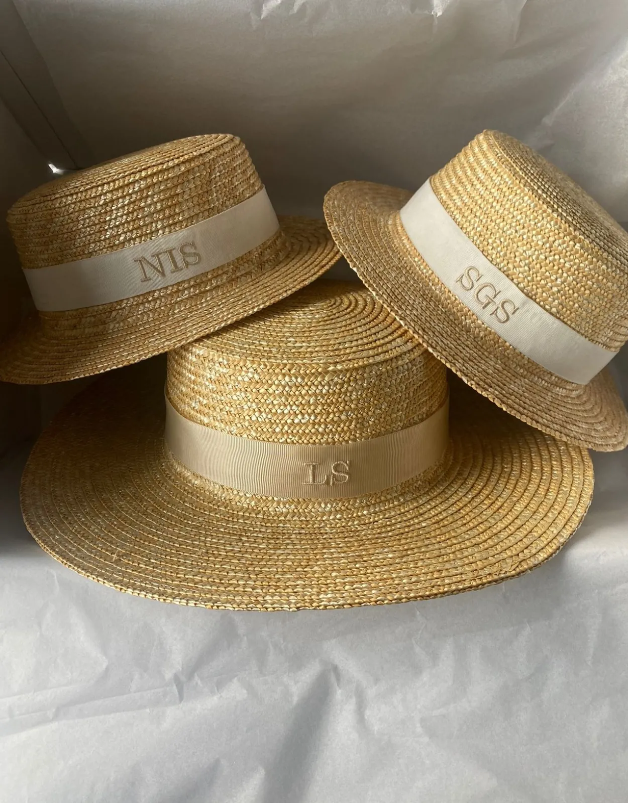 Bonita's Classic Boater - Cream