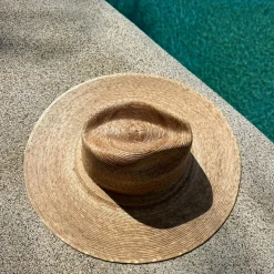 Bonita's Classic Wide Brim Palm Panama Hat