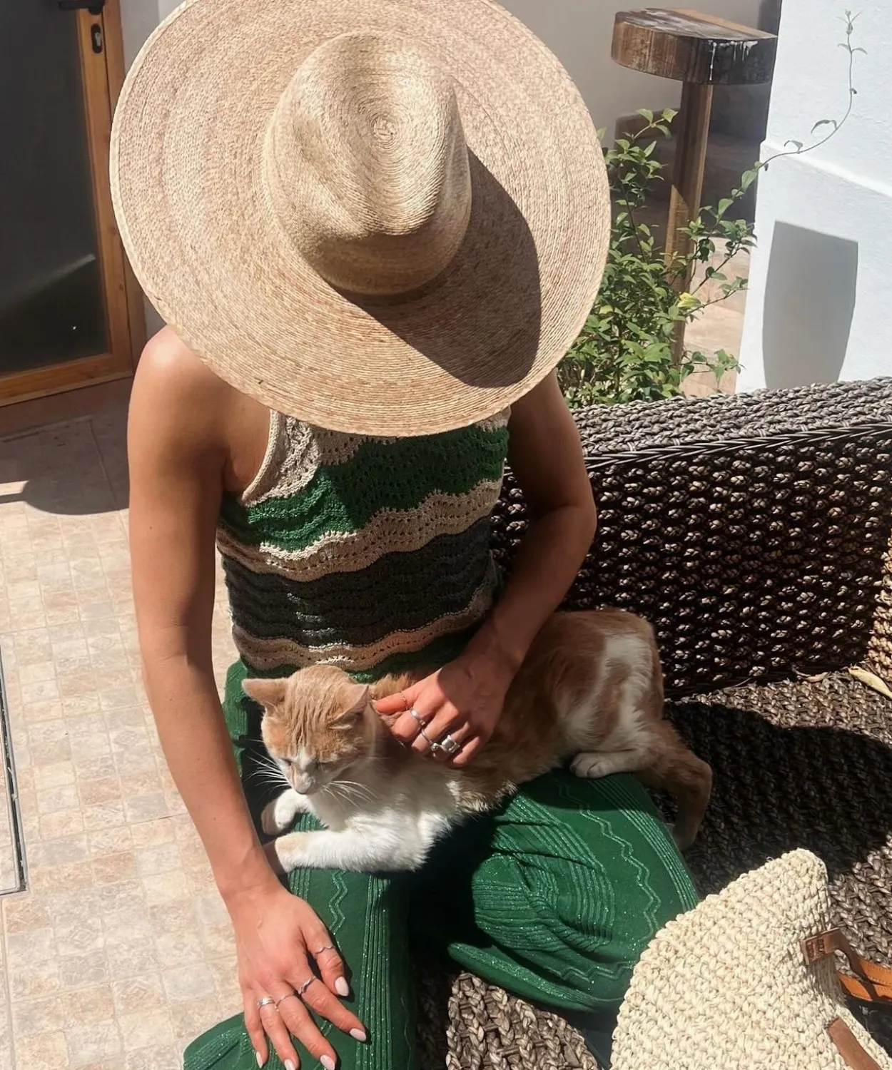 Bonita's Classic Wide Brim Palm Panama Hat