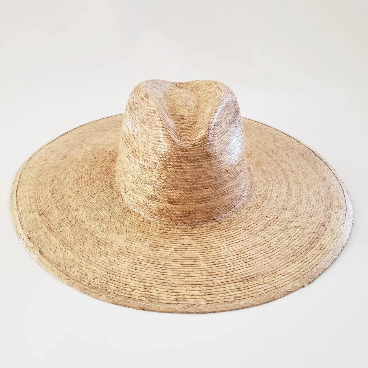 Bonita's Classic Wide Brim Palm Panama Hat