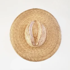 Bonita's Classic Wide Brim Palm Panama Hat
