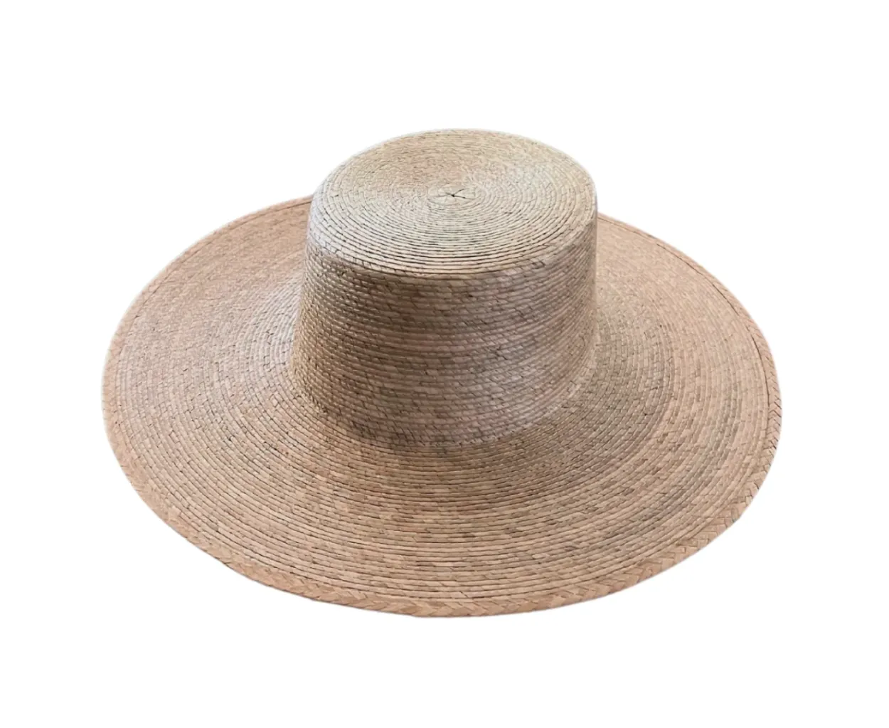 Bonita's Classic Wide Brim Palm Boater Hat