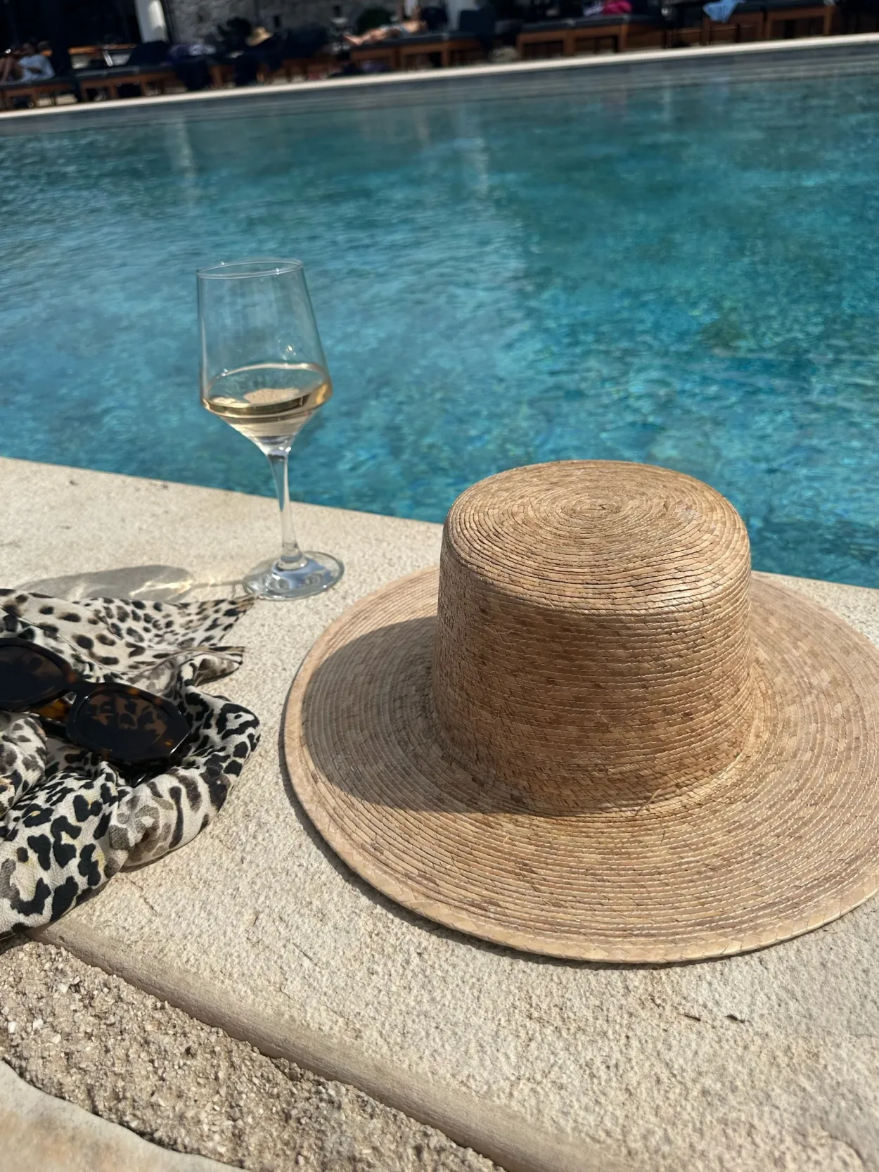 Bonita's Classic Wide Brim Palm Boater Hat