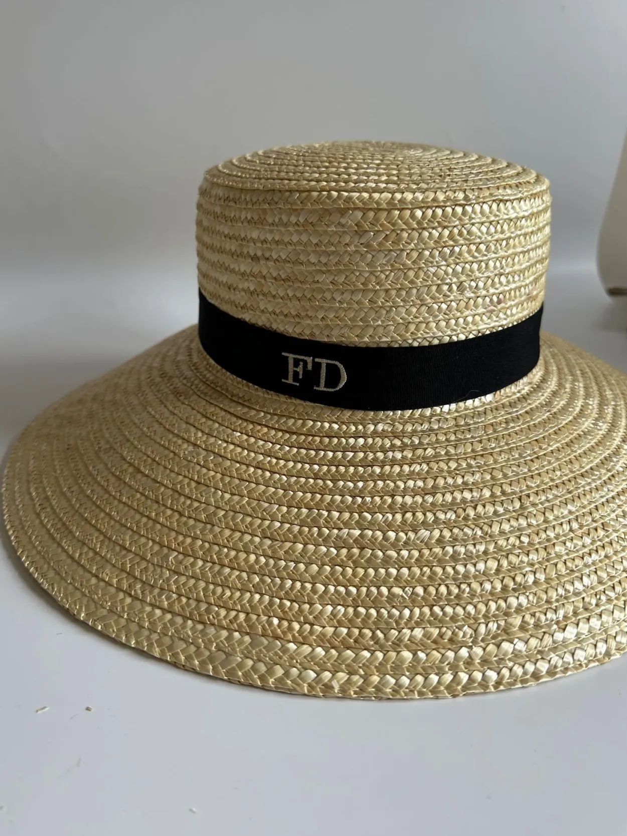 Bonita's Large Brim Boater - Black