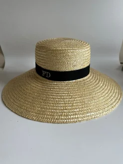 Bonita's Large Brim Boater - Black