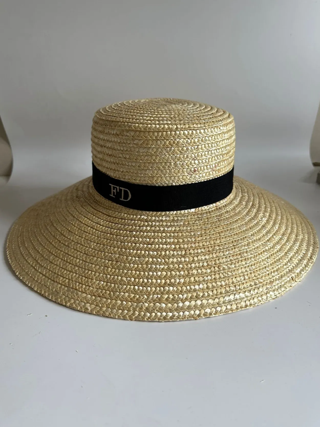 Bonita's Large Brim Boater - Black
