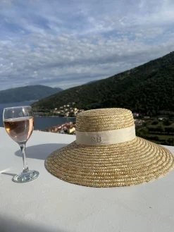 Bonita's Large Brim Boater - Cream