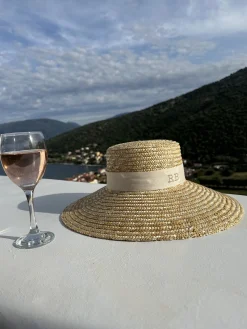 Bonita's Large Brim Boater - Cream