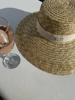 Bonita's Large Brim Boater - Cream