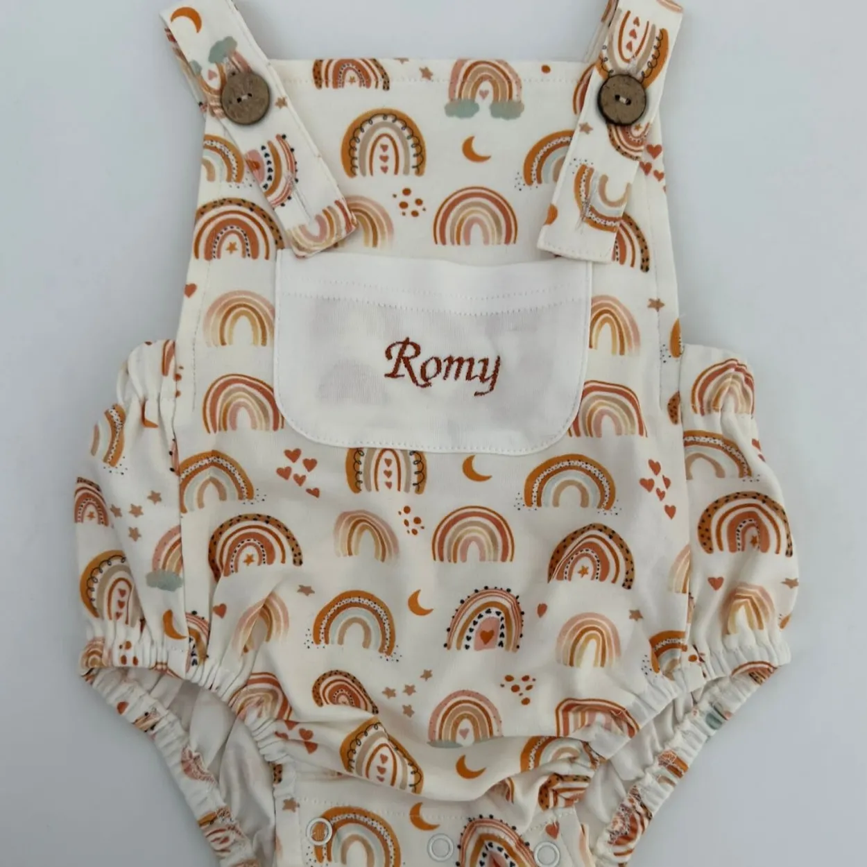 Bonita’s Little Rainbow Personalised Baby Romper