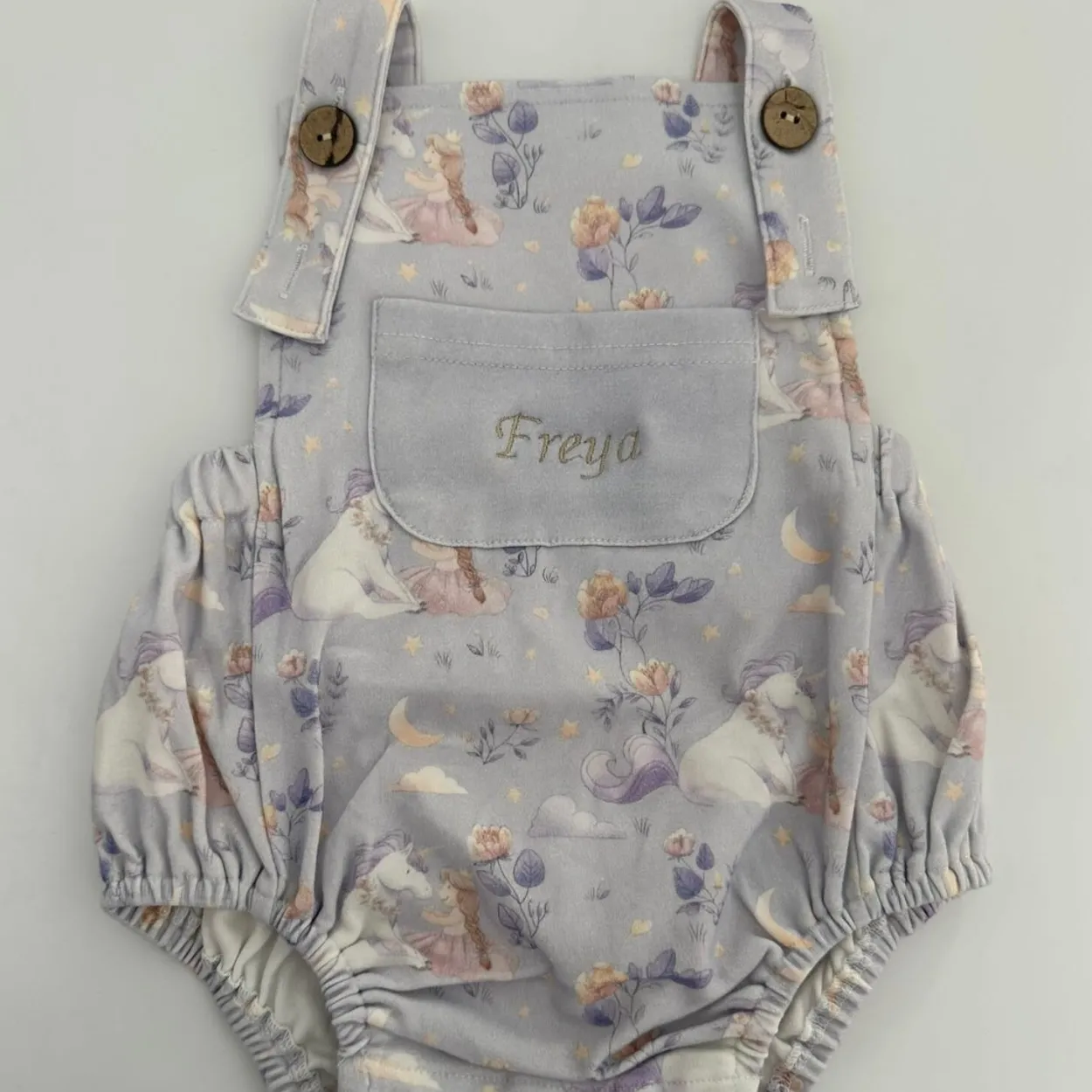 Bonita’s Little Unicorn Personalised Baby Romper