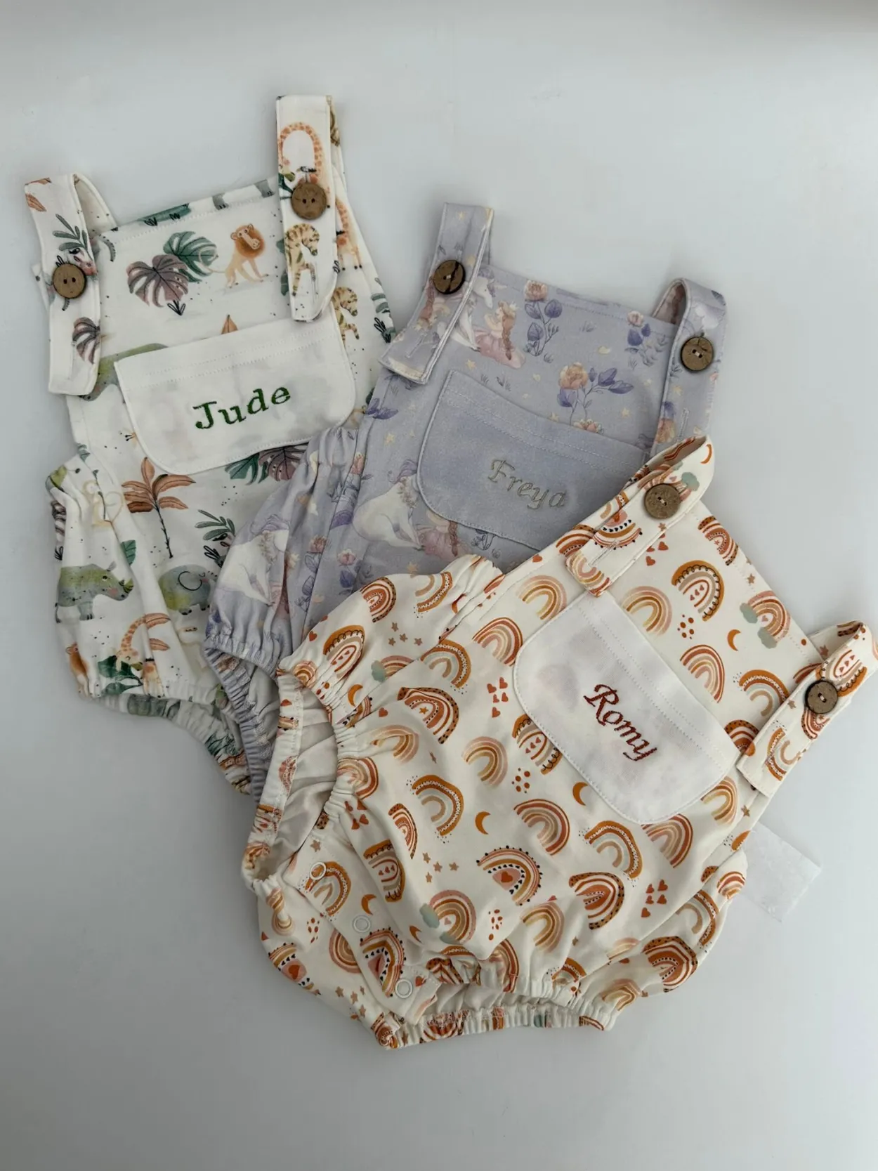 Bonita’s Little Unicorn Personalised Baby Romper