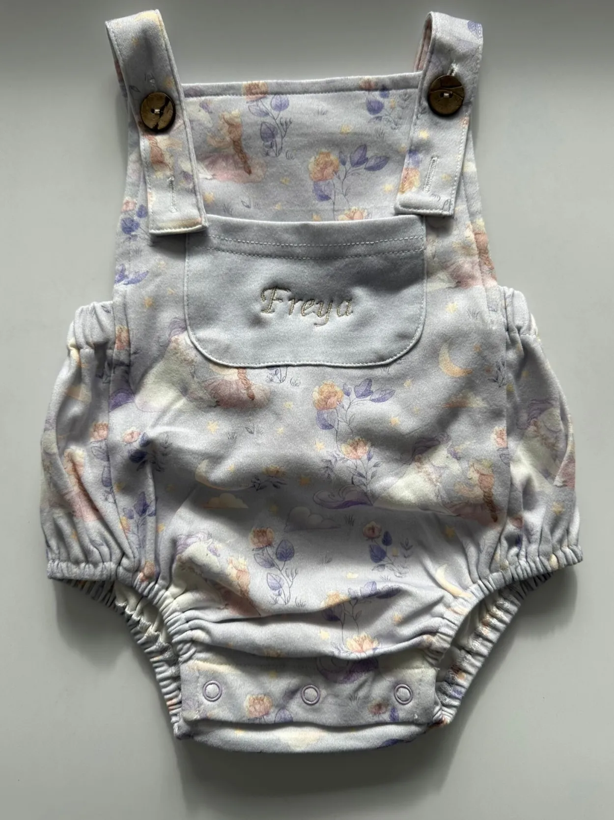Bonita’s Little Unicorn Personalised Baby Romper
