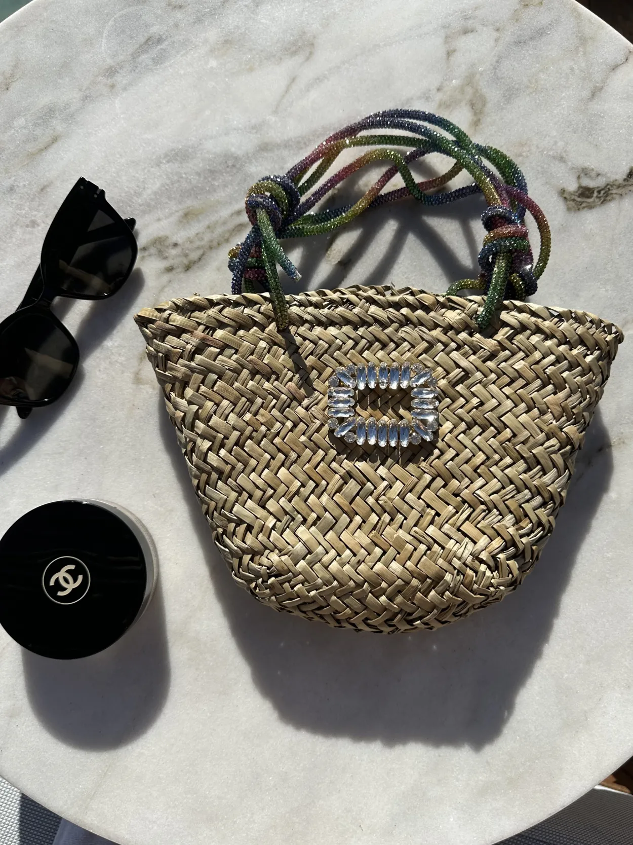 Bonita's Mini Crystal Buckle Basket