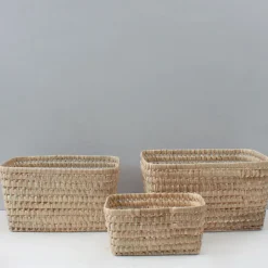 Bonita's Open Weave Storage Boxes (Trio)