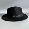 Bonita's Personalised Black Wool Fedora - Child