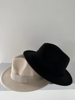 Bonita's Personalised Black Wool Fedora - Child