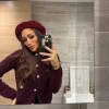 Bonita's Personalised Burgundy Beret