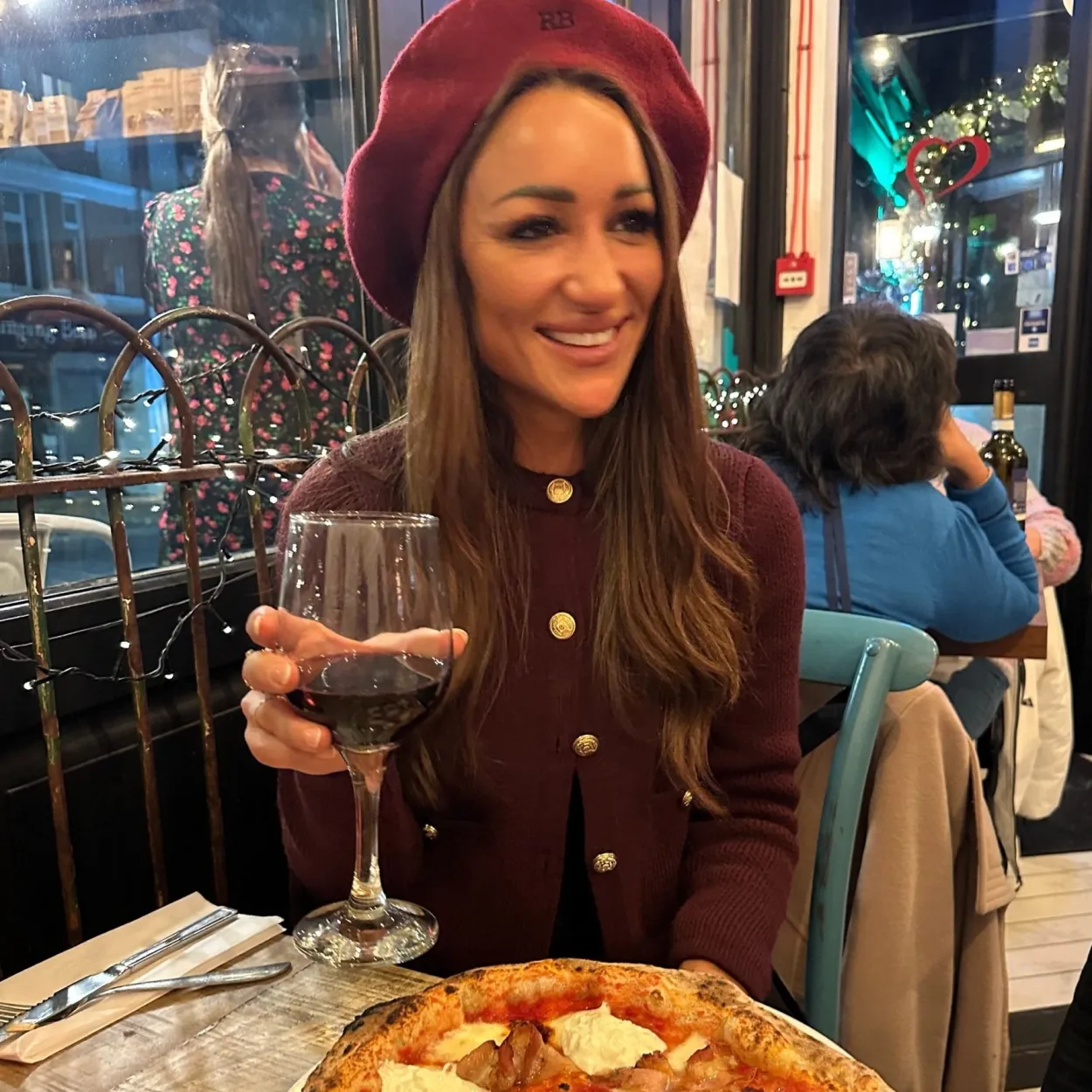 Bonita's Personalised Burgundy Beret