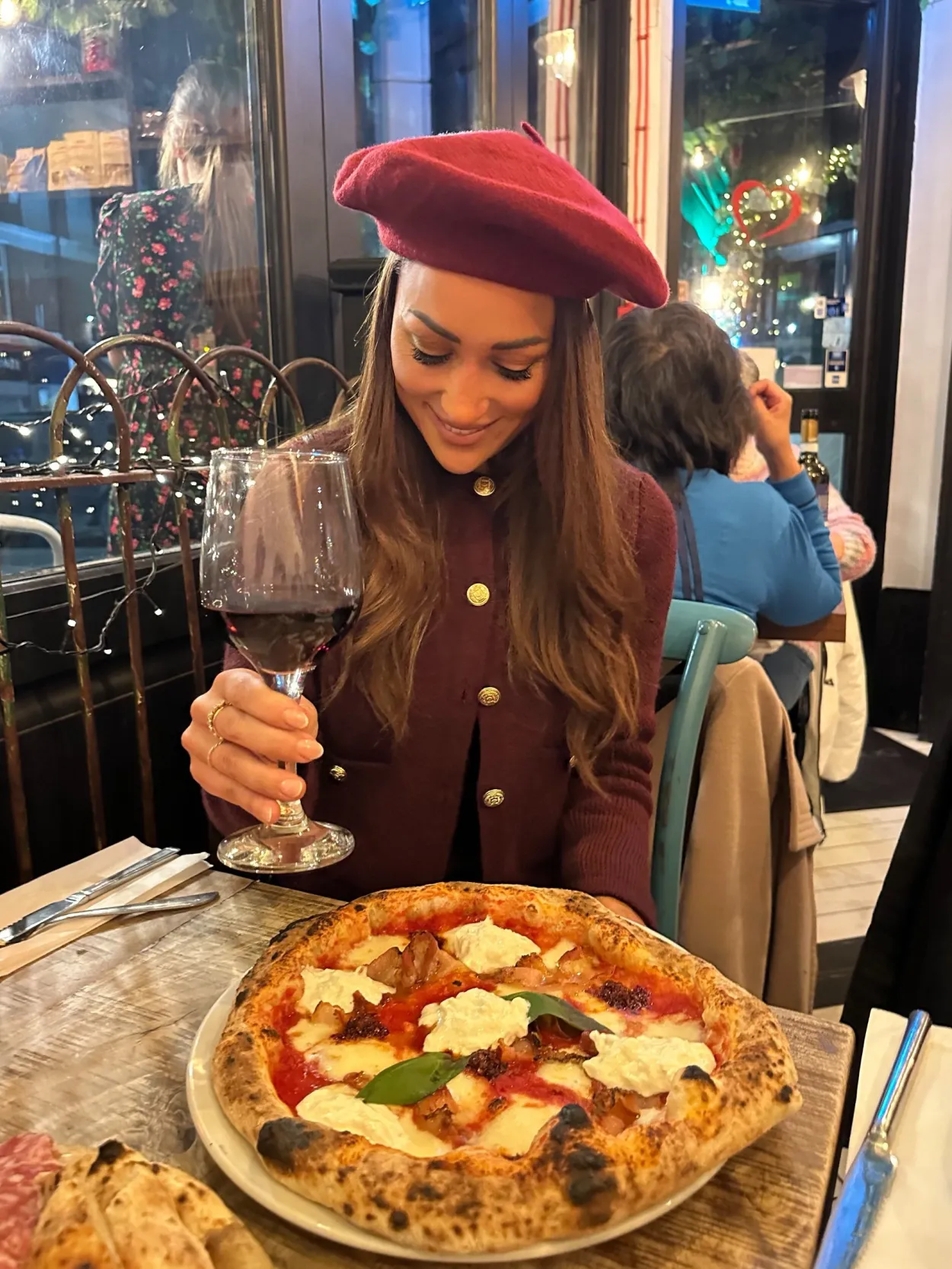Bonita's Personalised Burgundy Beret