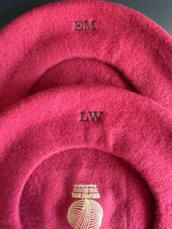 Bonita's Personalised Burgundy Beret