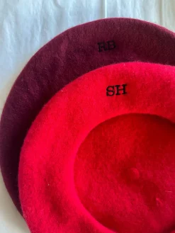 Bonita's Personalised Burgundy Beret