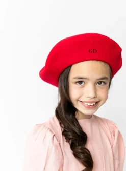 Bonita's Personalised Child Red Beret