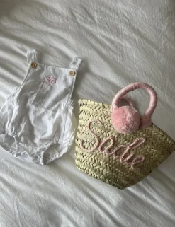Bonita's Personalised Classic Baby Romper - White