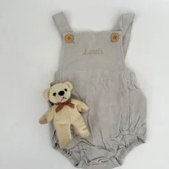 Bonita's Personalised Classic Baby Romper - Grey