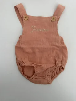 Bonita's Personalised Classic Baby Romper - Blush