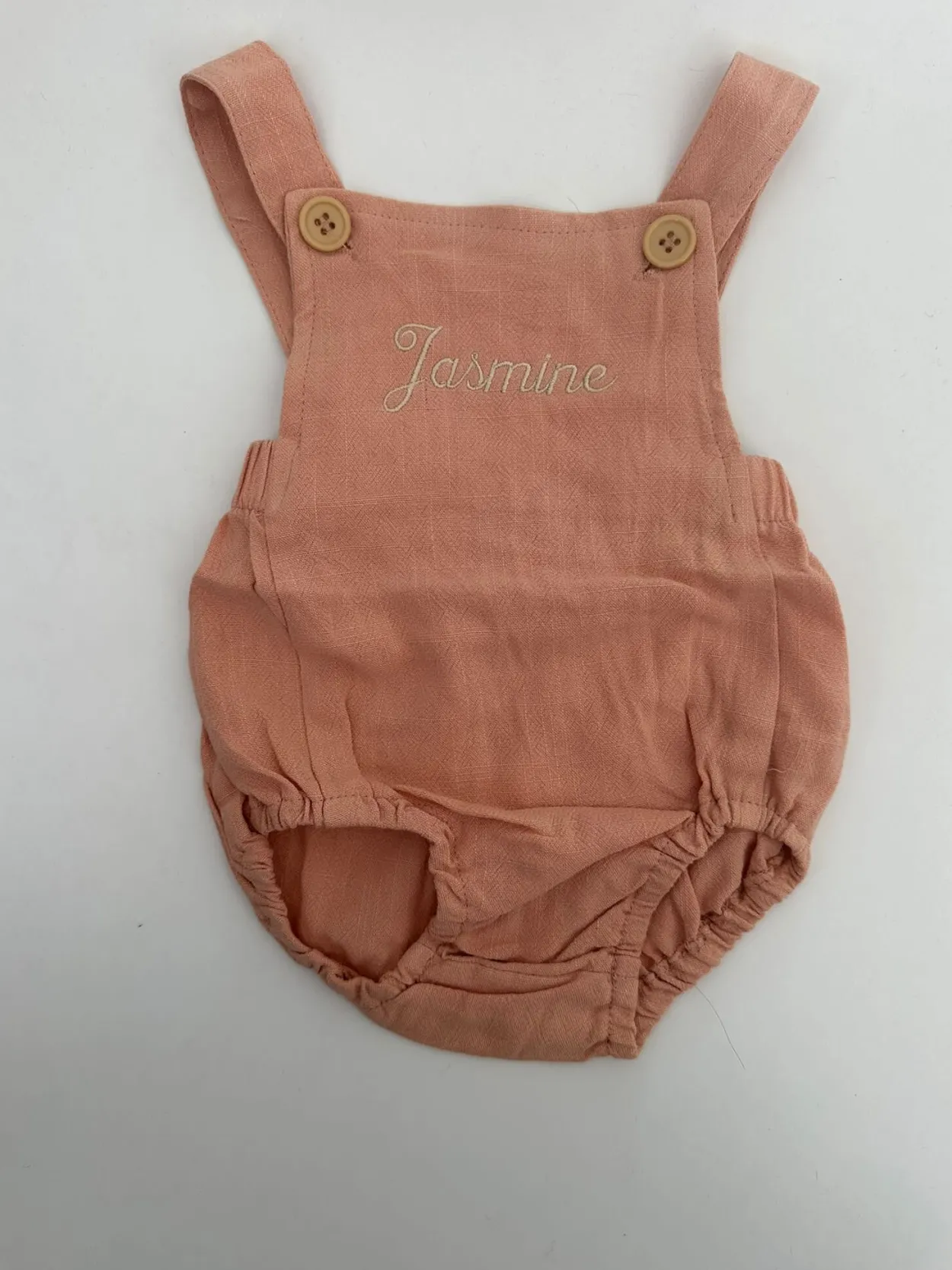 Bonita's Personalised Classic Baby Romper - Blush