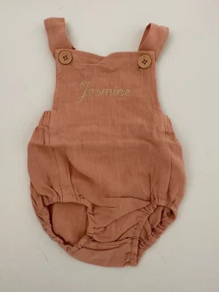 Bonita's Personalised Classic Baby Romper - Blush