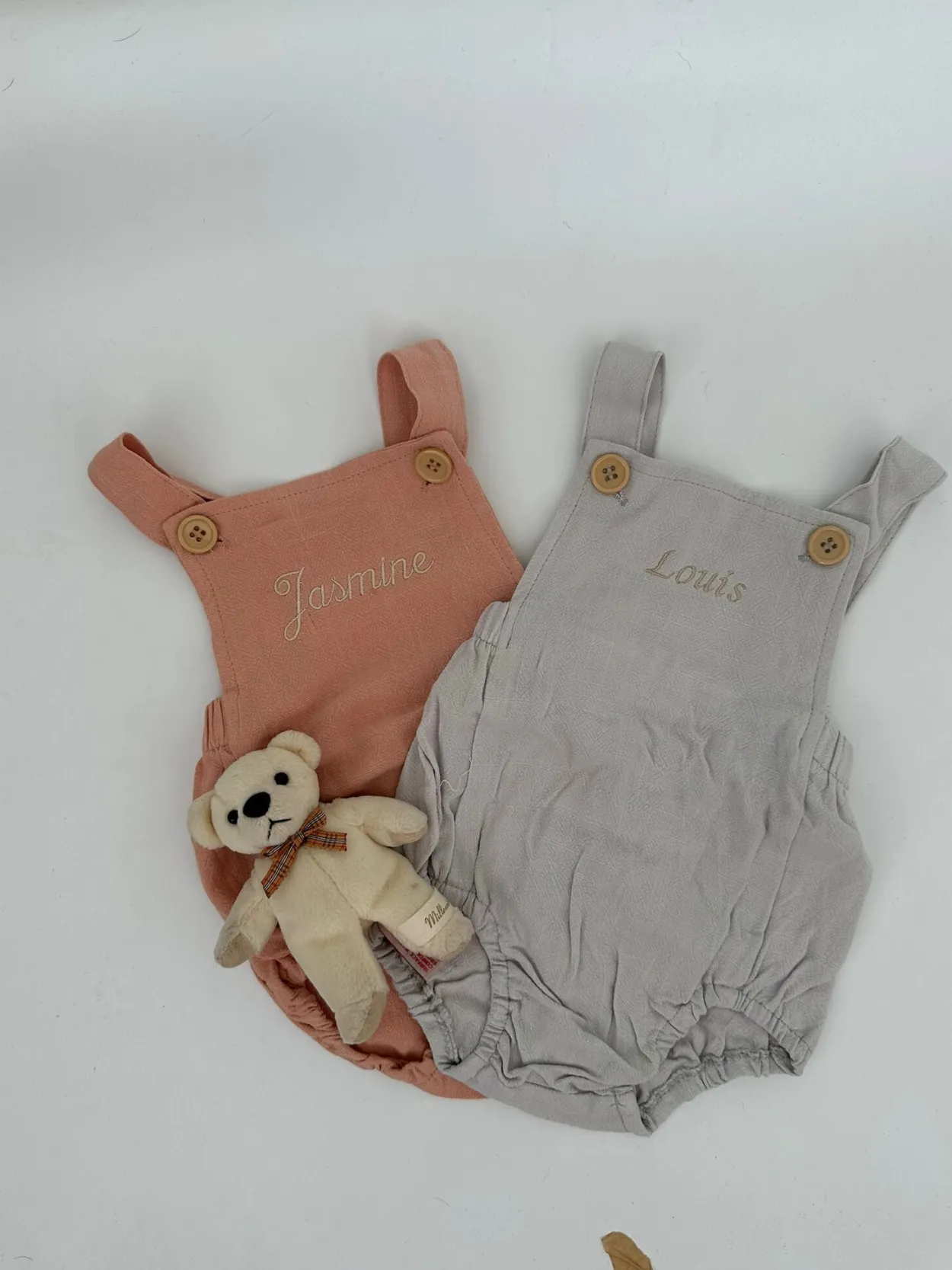 Bonita's Personalised Classic Baby Romper - Blush