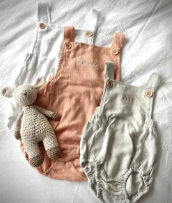 Bonita's Personalised Classic Baby Romper - Blush