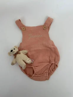 Bonita's Personalised Classic Baby Romper - Blush