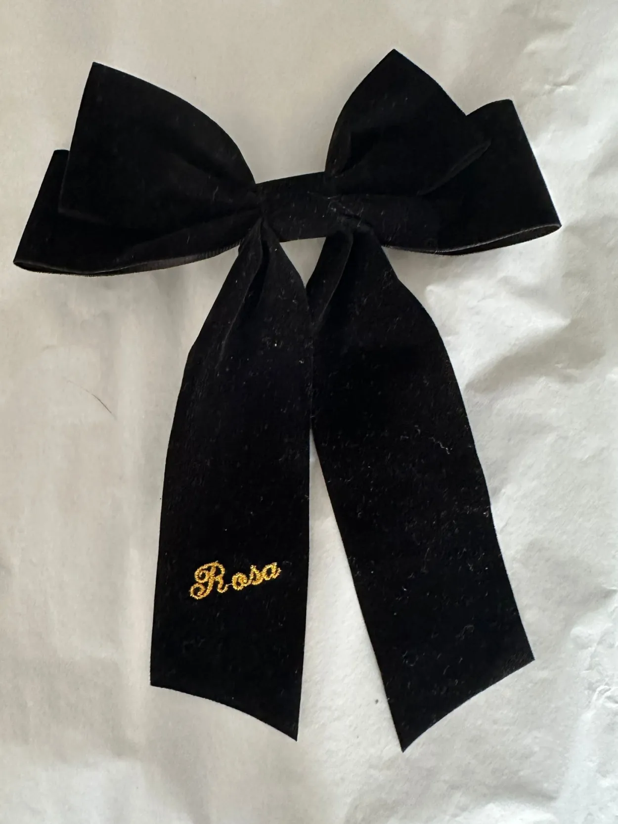 Bonita's Personalised Large Velvet Bows