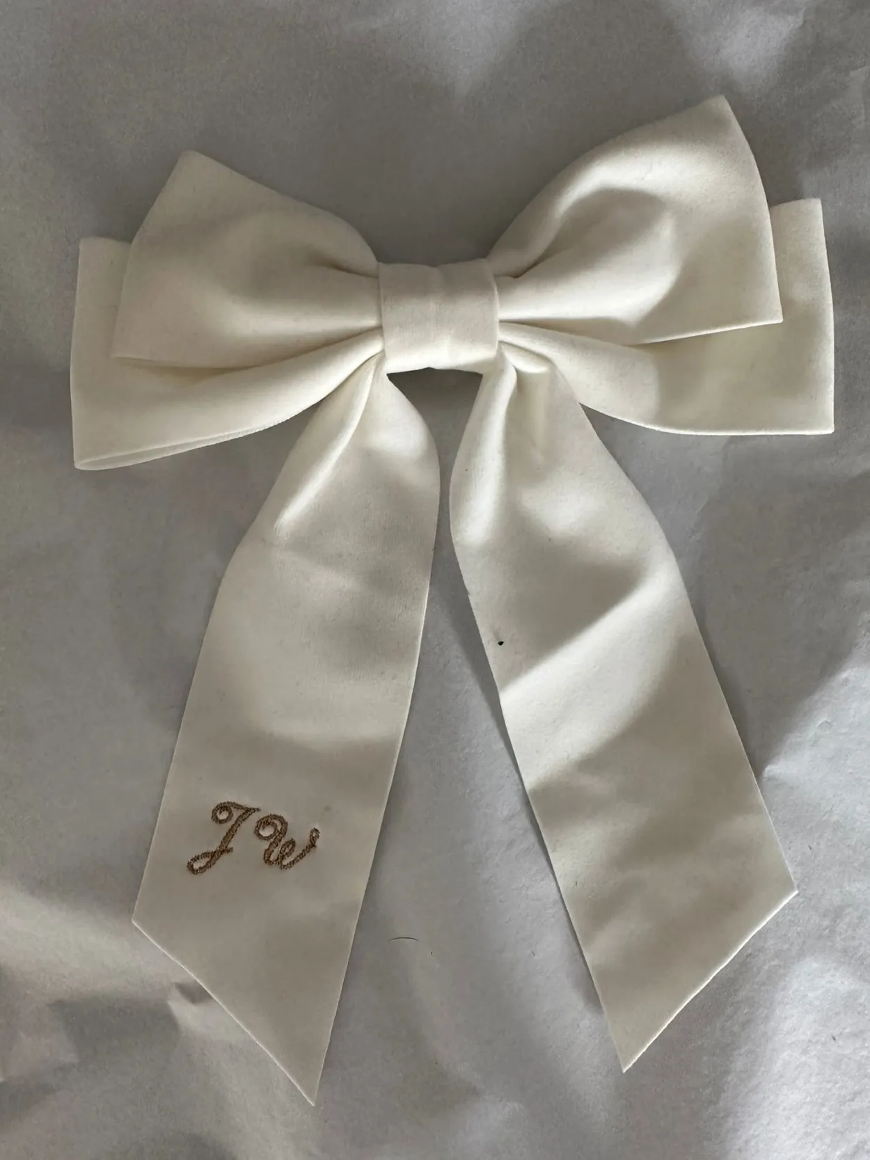 Bonita's Personalised Large Velvet Bows