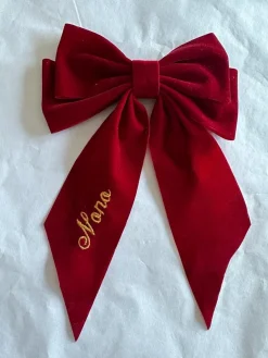 Bonita's Personalised Large Velvet Bows